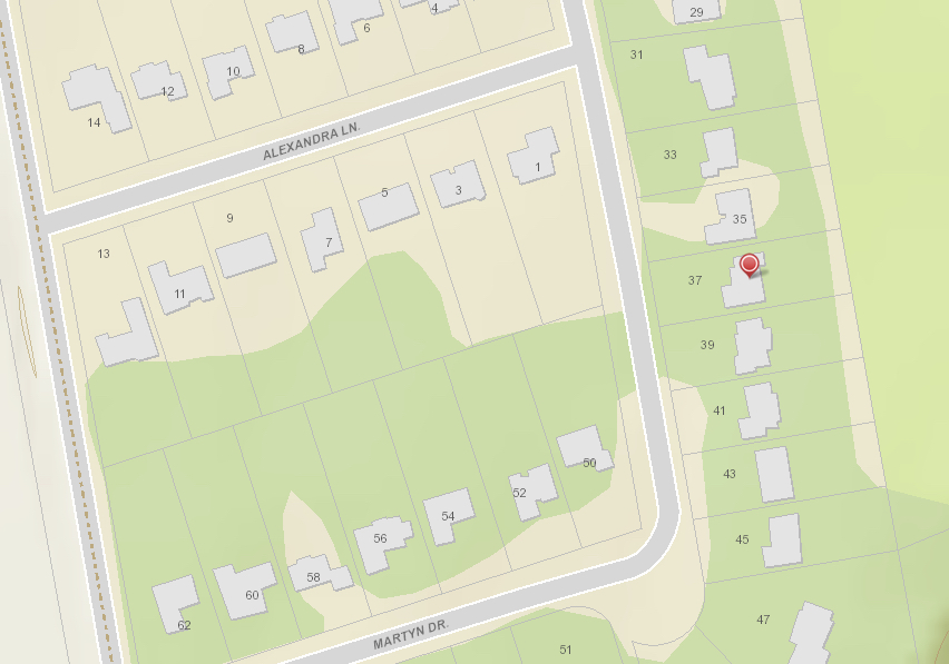 37 Martyn Drive Lot Layout