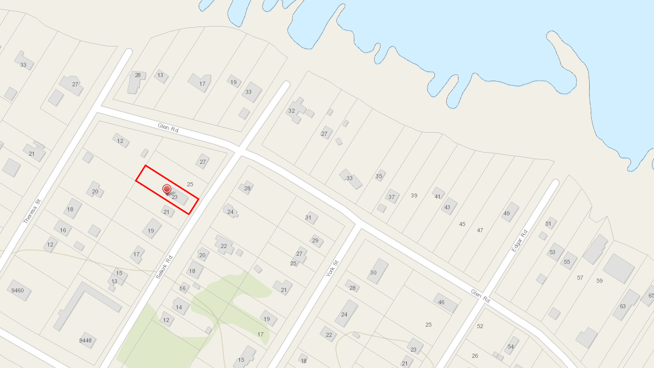 23 Selkirk lot map